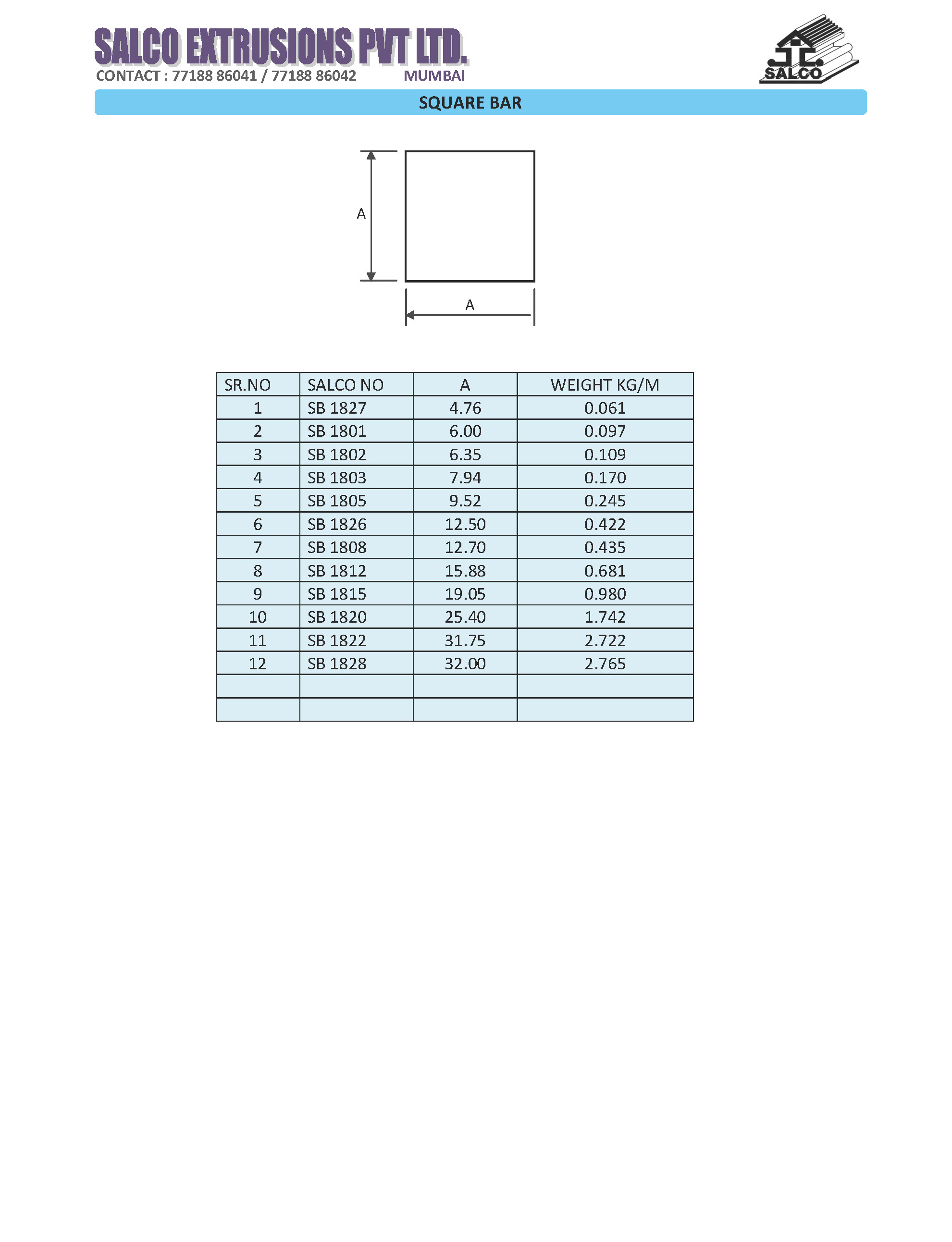 Square Bars